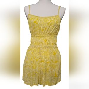 Arizona Jean Co Sunflower Print Romper NWT